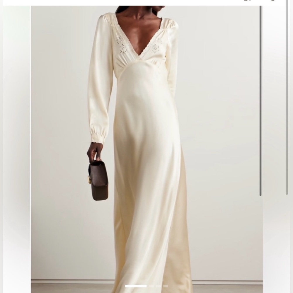 ISO Doen Fiora Silk Maxi Dress in a size MEDIUM